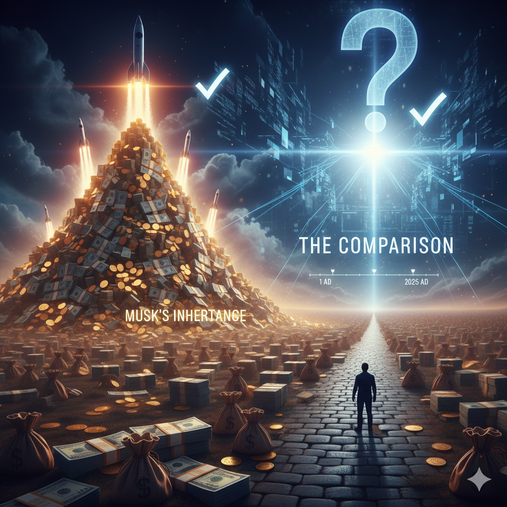 Modern wealth inequality visual comparison